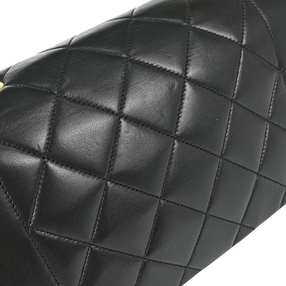 Chanel 1991-1994 Black Lambskin Small Diana Shoulder Bag