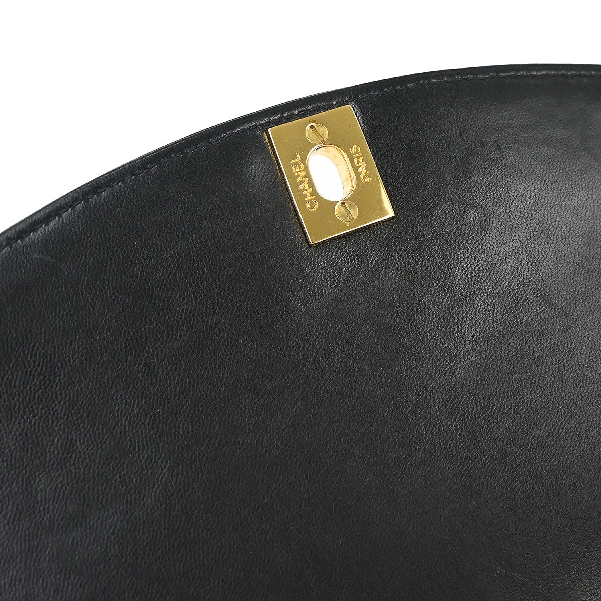 Chanel 1991-1994 Black Lambskin Small Diana Shoulder Bag