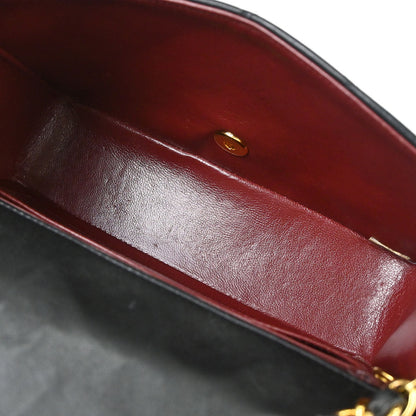 Chanel 1991-1994 Black Lambskin Small Diana Shoulder Bag