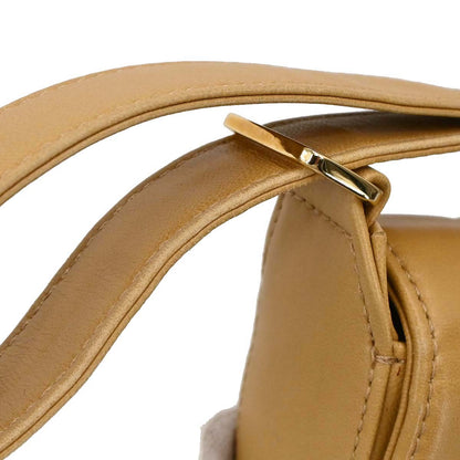 Chanel 2003-2004 Beige Lambskin Choco Bar Shoulder Bag