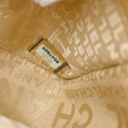 Chanel 2003-2004 Beige Lambskin Choco Bar Shoulder Bag