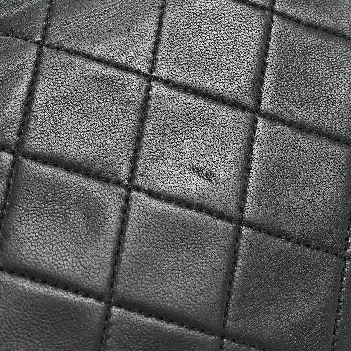 Chanel Black Lambskin Turnlock Small Full Flap Shoulder Bag