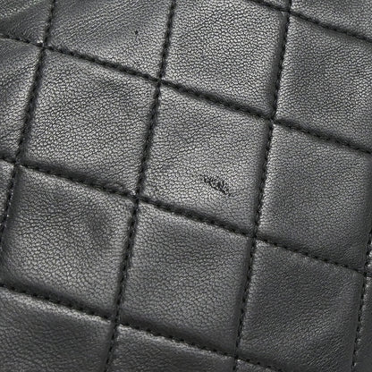 Chanel Black Lambskin Turnlock Small Full Flap Shoulder Bag