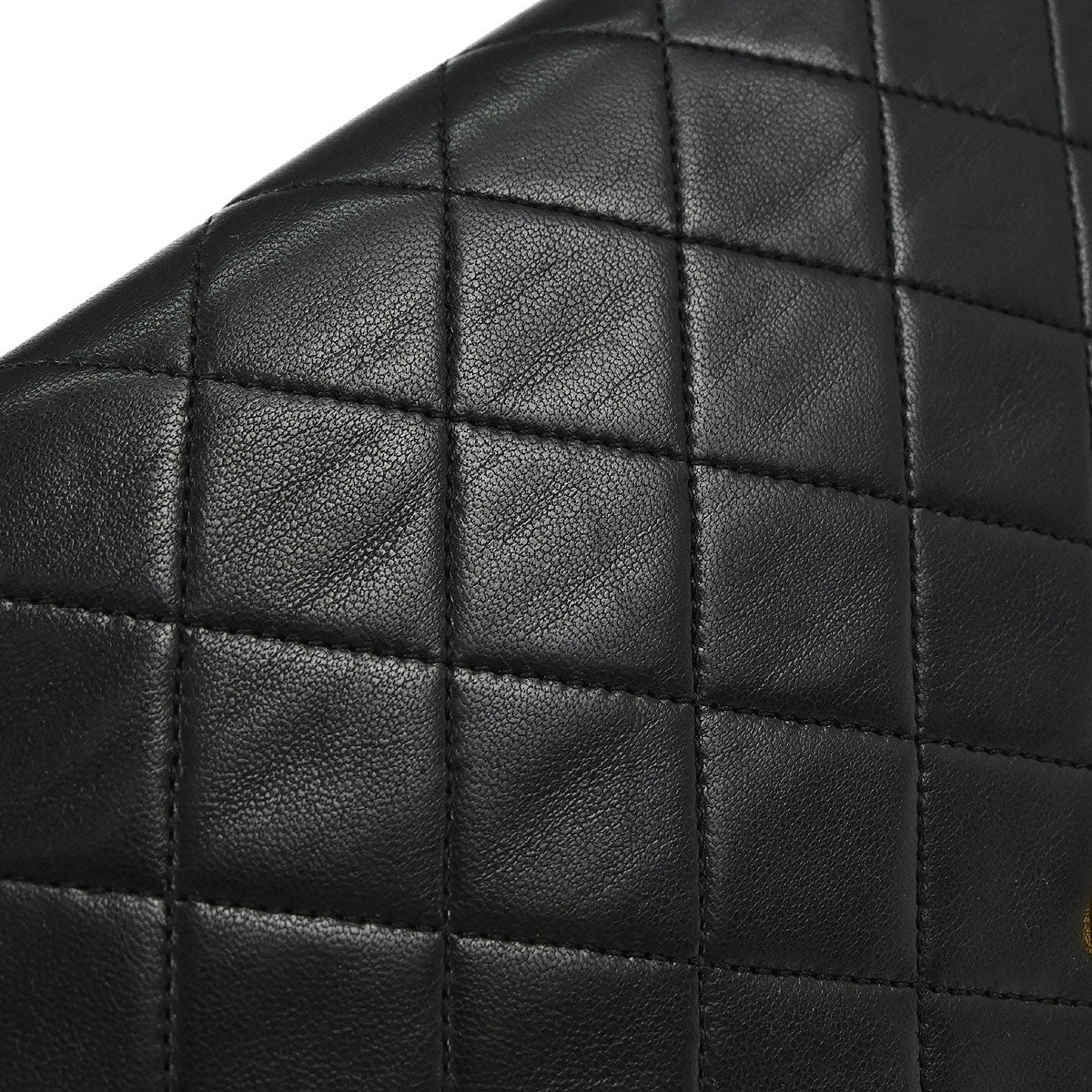 Chanel Black Lambskin Turnlock Small Full Flap Shoulder Bag