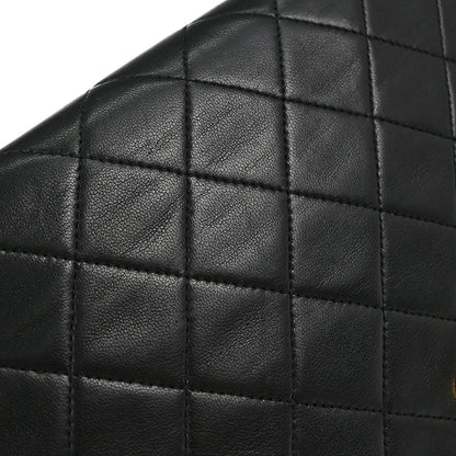 Chanel Black Lambskin Turnlock Small Full Flap Shoulder Bag