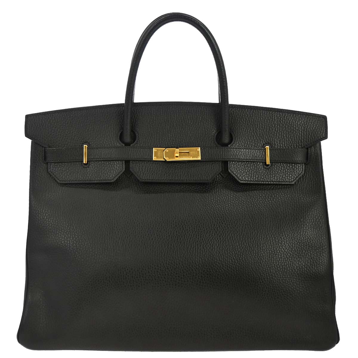 Hermes Black Ardennes Birkin 40 Handbag