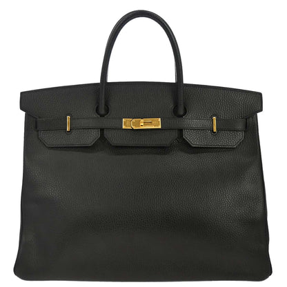 Hermes Black Ardennes Birkin 40 Handbag