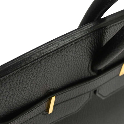 Hermes Black Ardennes Birkin 40 Handbag