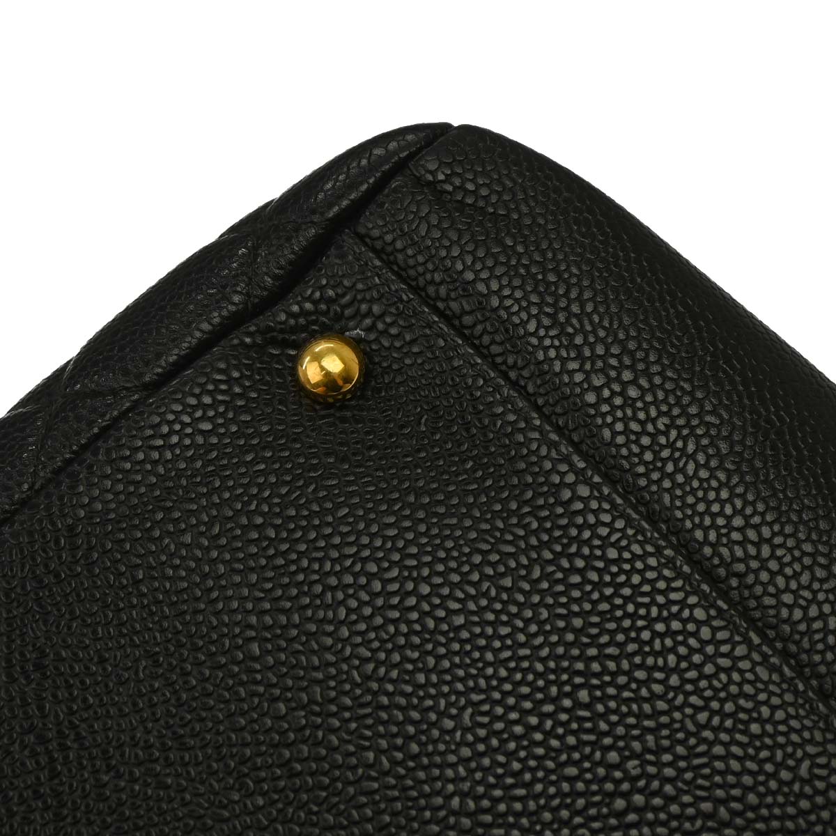 Chanel 2003-2004 Black Caviar Skin Tote Bag