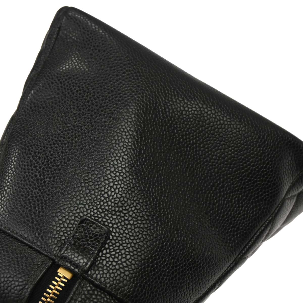 Chanel 2003-2004 Black Caviar Skin Tote Bag