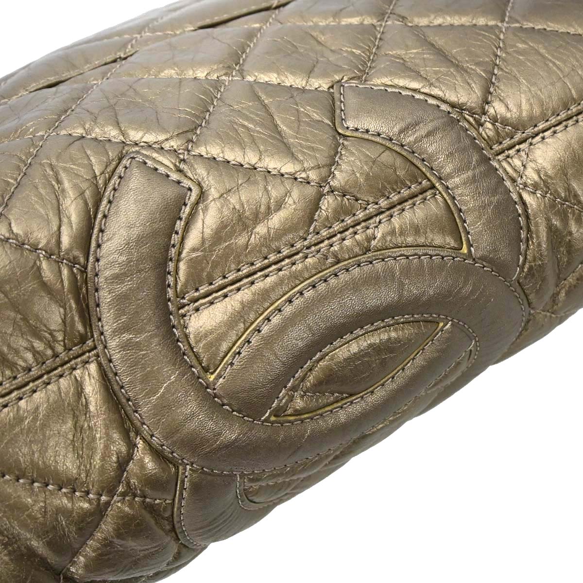 Chanel Gold Calfskin Cambon Tote Bag