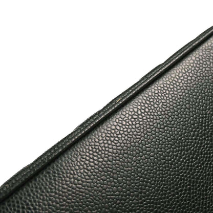 Chanel Green Caviar Skin Medallion Tote Handbag