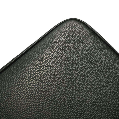 Chanel Green Caviar Skin Medallion Tote Handbag