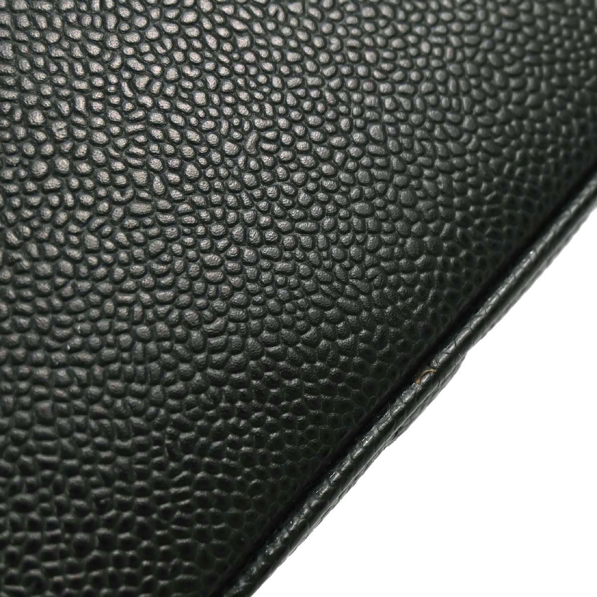 Chanel Green Caviar Skin Medallion Tote Handbag