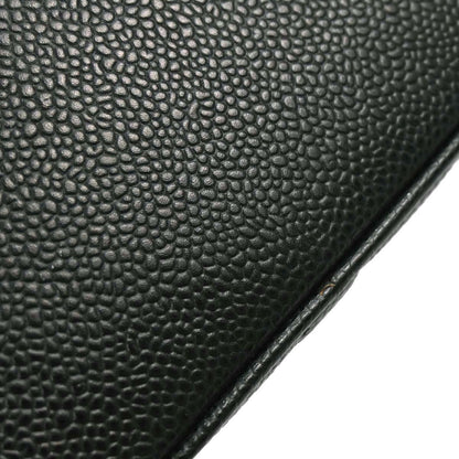 Chanel Green Caviar Skin Medallion Tote Handbag