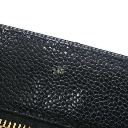 Chanel Black Caviar Skin Medallion Tote Handbag