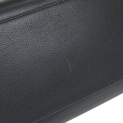 Chanel 2004-2005 Black Calfskin Executive Cerf 2way Shoulder Tote Bag