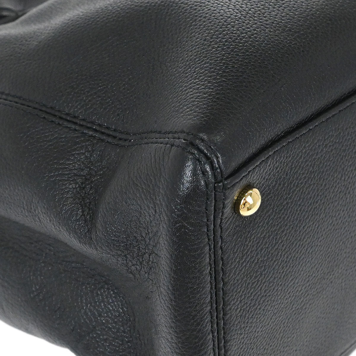 Chanel 2004-2005 Black Calfskin Executive Cerf 2way Shoulder Tote Bag