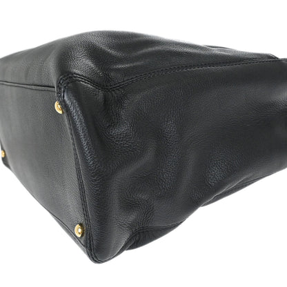 Chanel 2004-2005 Black Calfskin Executive Cerf 2way Shoulder Tote Bag
