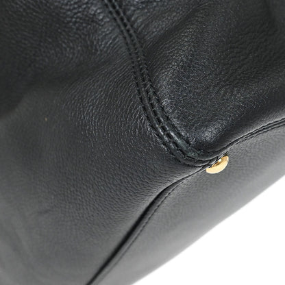 Chanel 2004-2005 Black Calfskin Executive Cerf 2way Shoulder Tote Bag