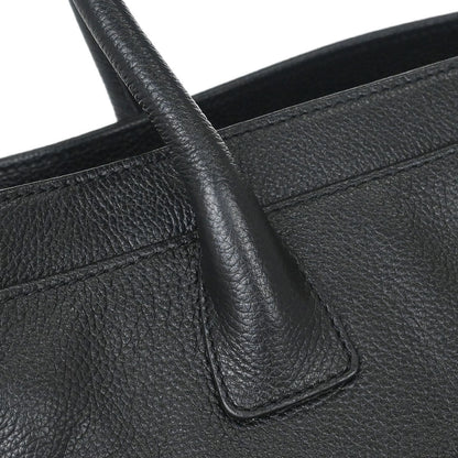 Chanel 2004-2005 Black Calfskin Executive Cerf 2way Shoulder Tote Bag