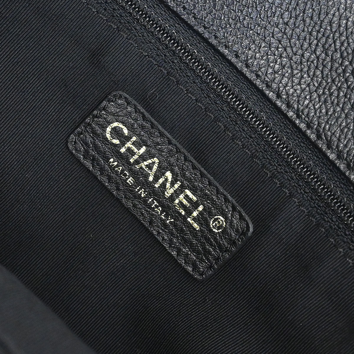 Chanel 2004-2005 Black Calfskin Executive Cerf 2way Shoulder Tote Bag