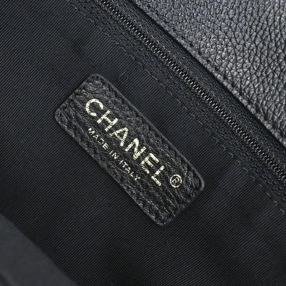 Chanel 2004-2005 Black Calfskin Executive Cerf 2way Shoulder Tote Bag