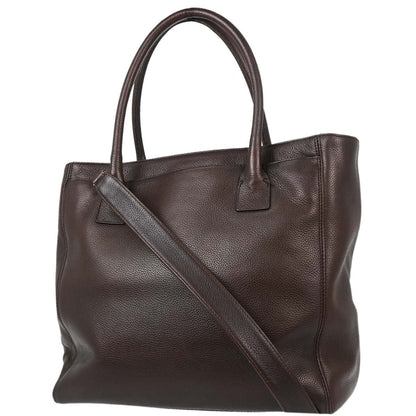 Chanel Brown Calfskin Executive Cerf Tote Bag 2way Handbag