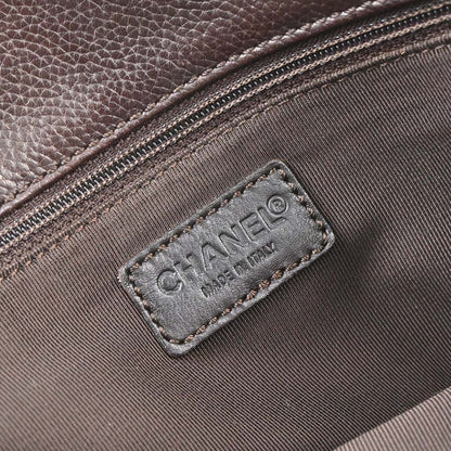 Chanel Brown Calfskin Executive Cerf Tote Bag 2way Handbag