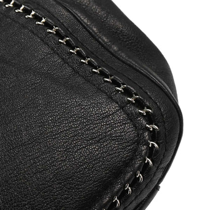 Chanel 2006-2008 Black Luxury Line Accordion Flap Bag Shoulder Bag
