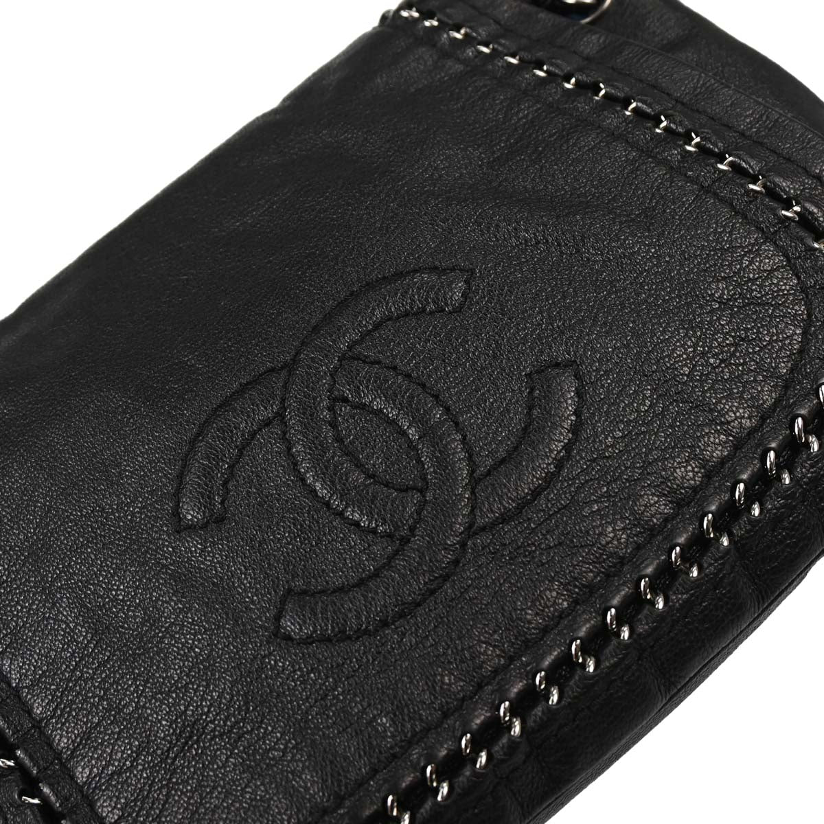 Chanel 2006-2008 Black Luxury Line Accordion Flap Bag Shoulder Bag