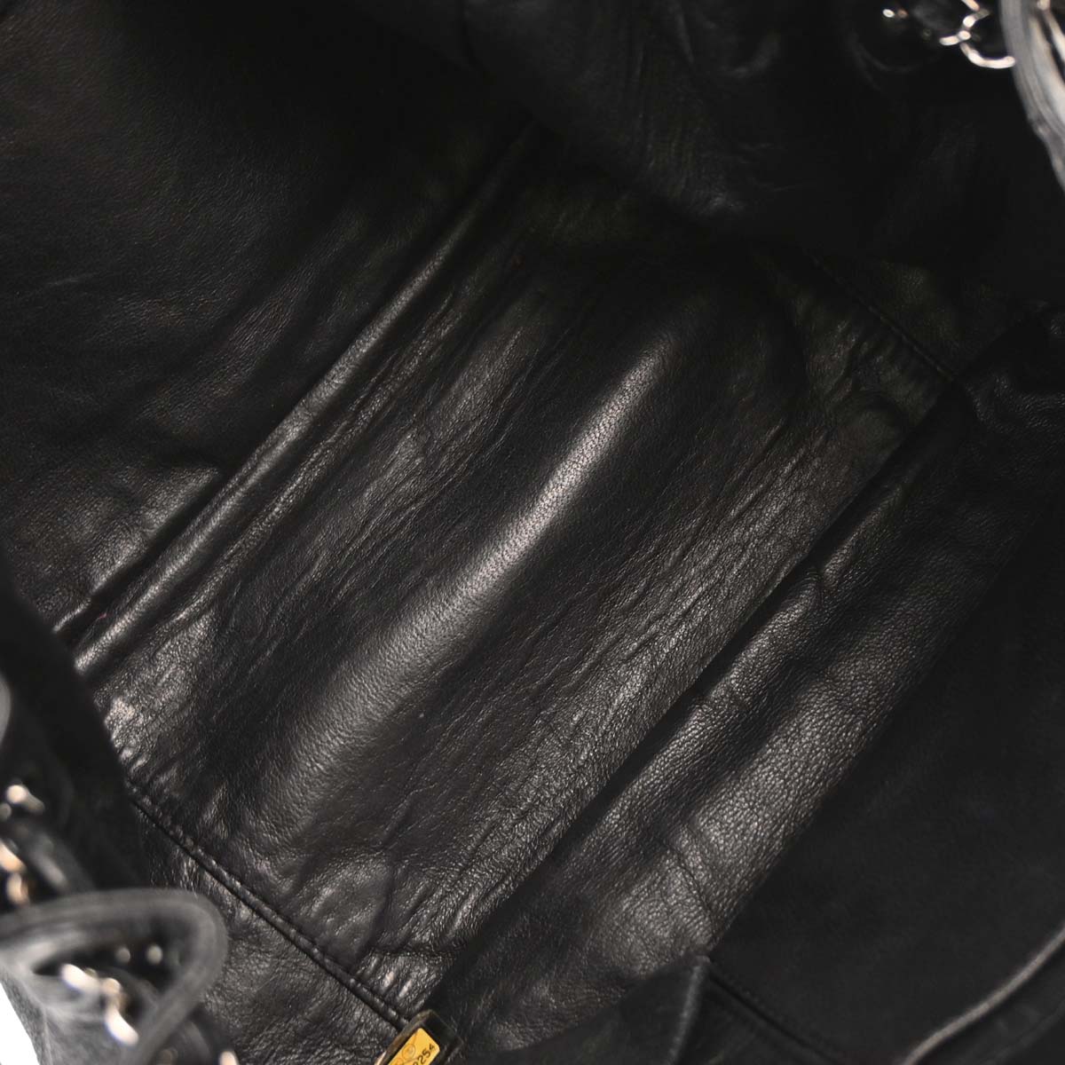 Chanel 2006-2008 Black Luxury Line Accordion Flap Bag Shoulder Bag