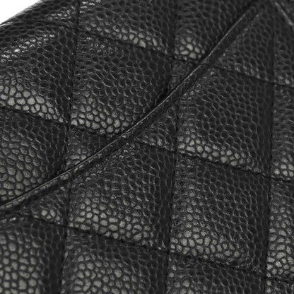 Chanel 2016-2017 Black Caviar Skin WOC Wallet on Chain Bag