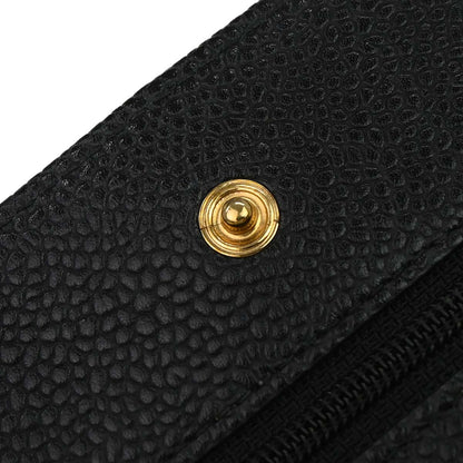 Chanel 2016-2017 Black Caviar Skin WOC Wallet on Chain Bag