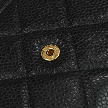 Chanel 2016-2017 Black Caviar Skin WOC Wallet on Chain Bag