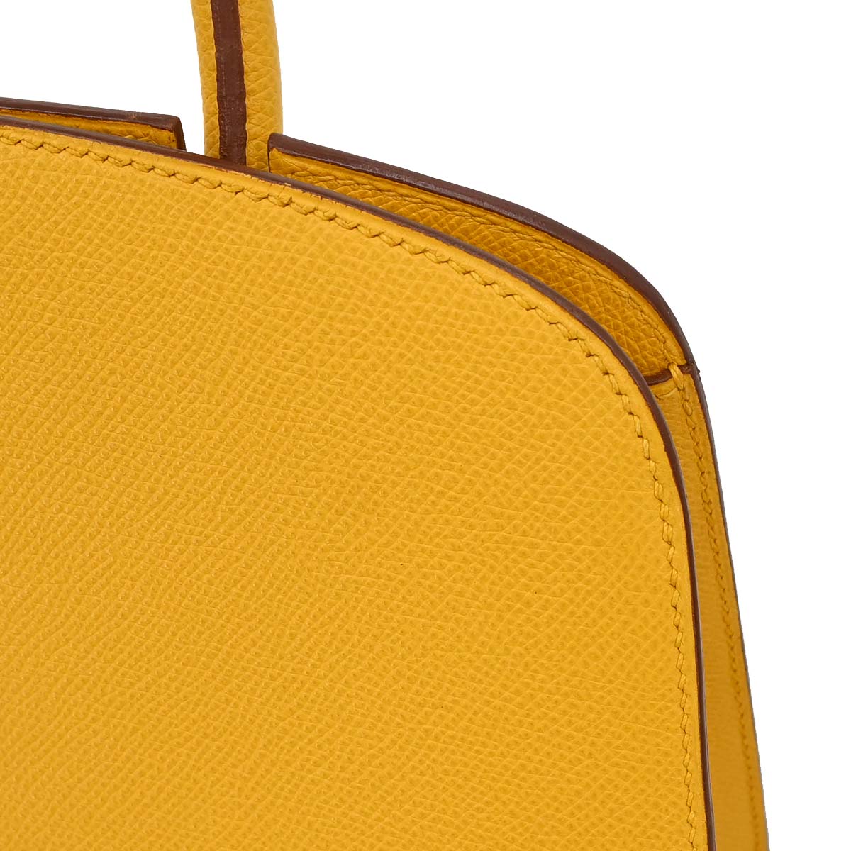 Hermes Jaune Courchevel Dalvy 30 MM Handbag