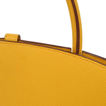 Hermes Jaune Courchevel Dalvy 30 MM Handbag
