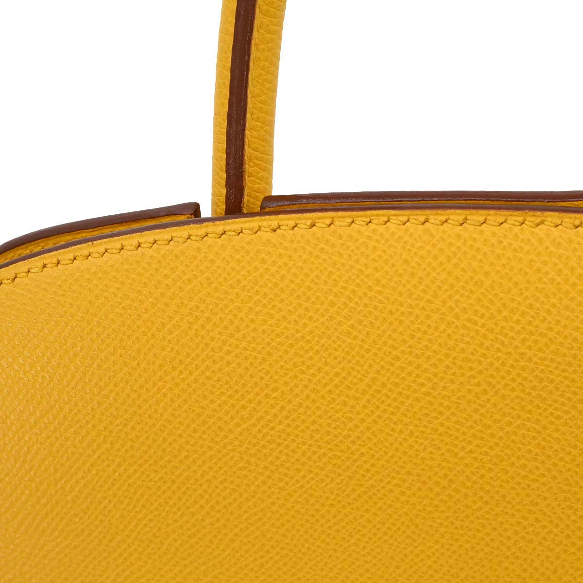 Hermes Jaune Courchevel Dalvy 30 MM Handbag
