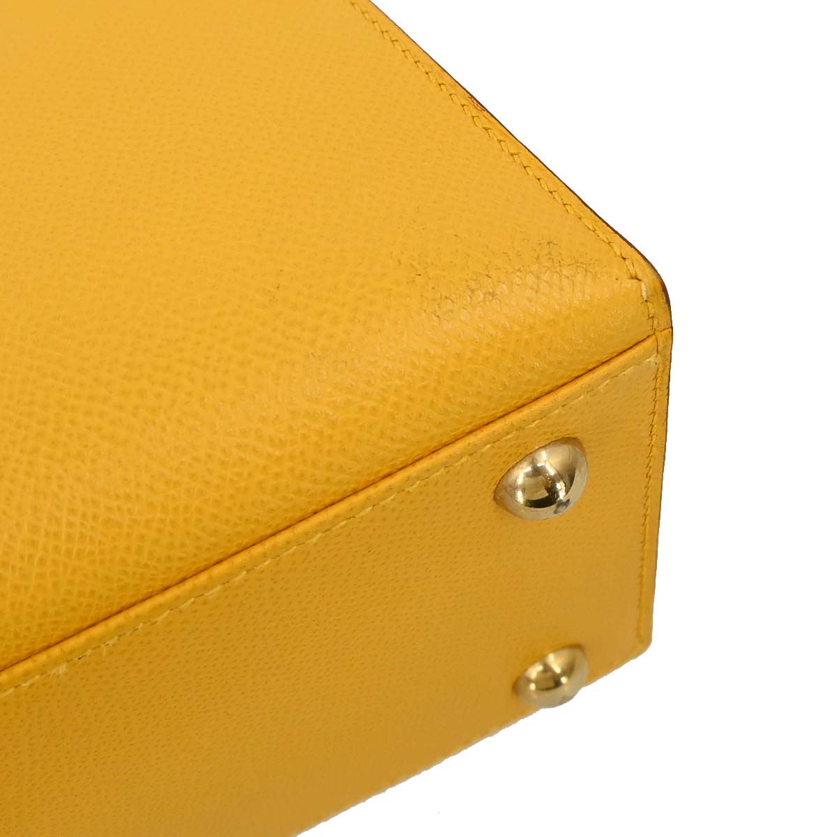 Hermes Jaune Courchevel Dalvy 30 MM Handbag