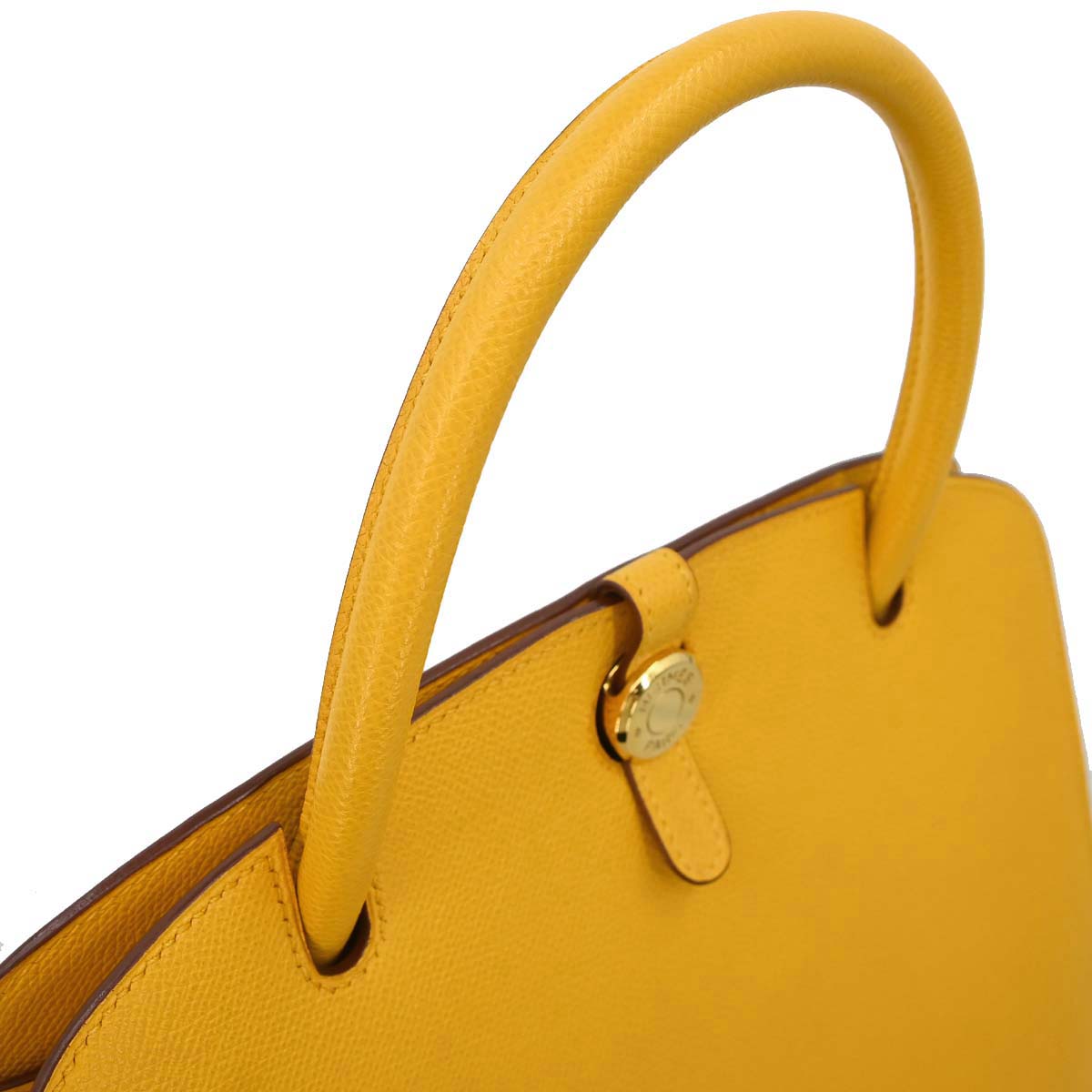 Hermes Jaune Courchevel Dalvy 30 MM Handbag