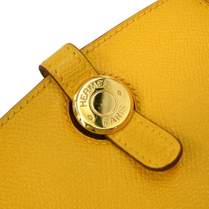 Hermes Jaune Courchevel Dalvy 30 MM Handbag