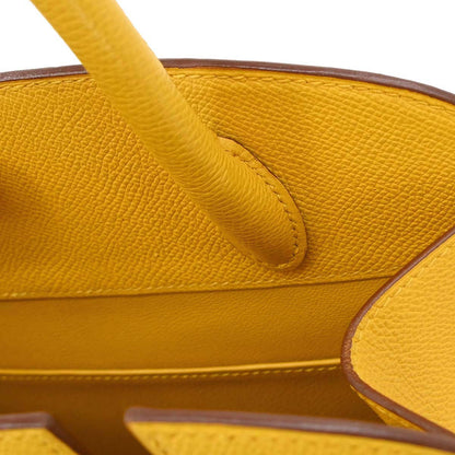 Hermes Jaune Courchevel Dalvy 30 MM Handbag