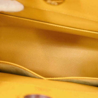 Hermes Jaune Courchevel Dalvy 30 MM Handbag