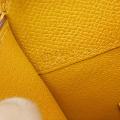 Hermes Jaune Courchevel Dalvy 30 MM Handbag