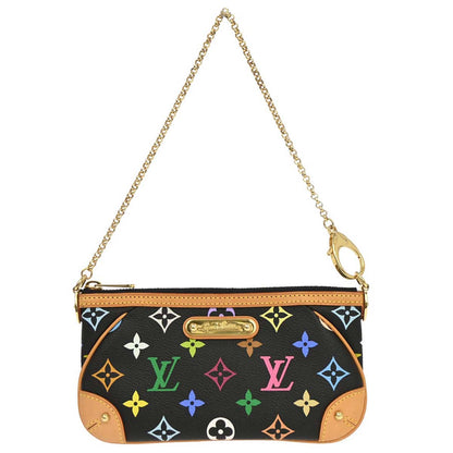 Louis Vuitton Black Multicolor Pochette Milla MM Handbag M60097