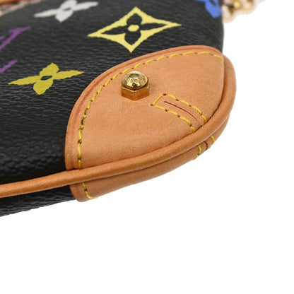 Louis Vuitton Black Multicolor Pochette Milla MM Handbag M60097