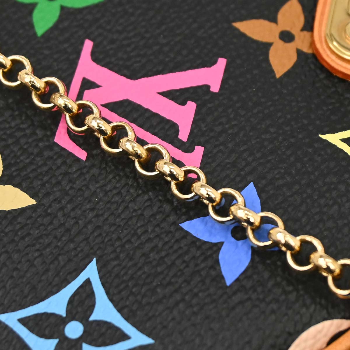 Louis Vuitton Black Multicolor Pochette Milla MM Handbag M60097
