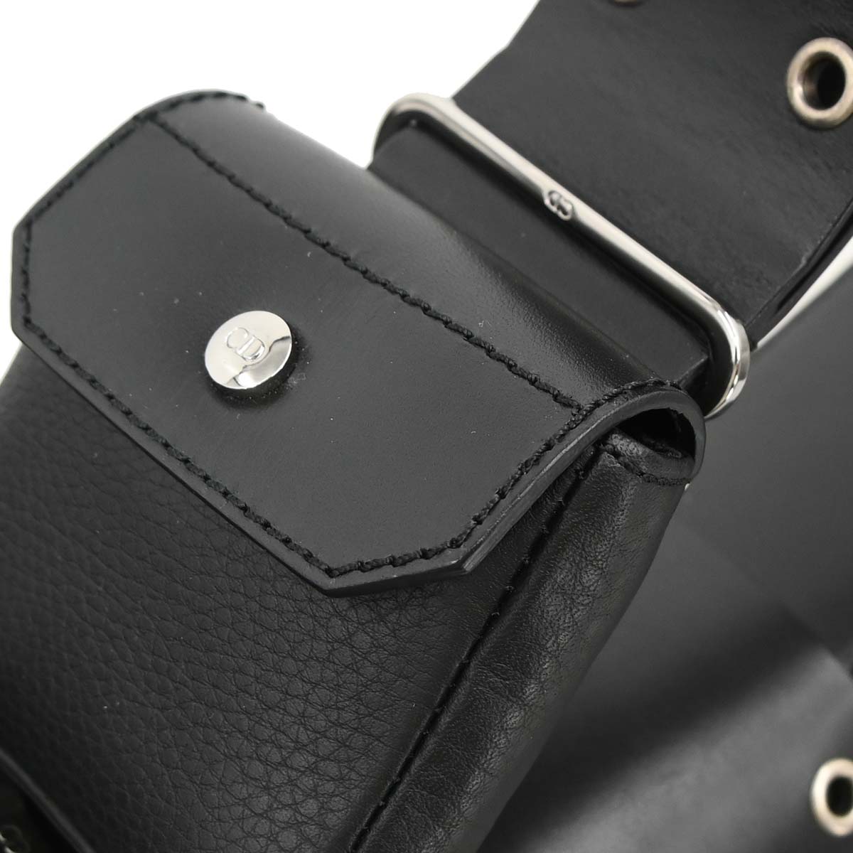 Christian Dior Black Leather Street Chic Columbus Shoulder Bag