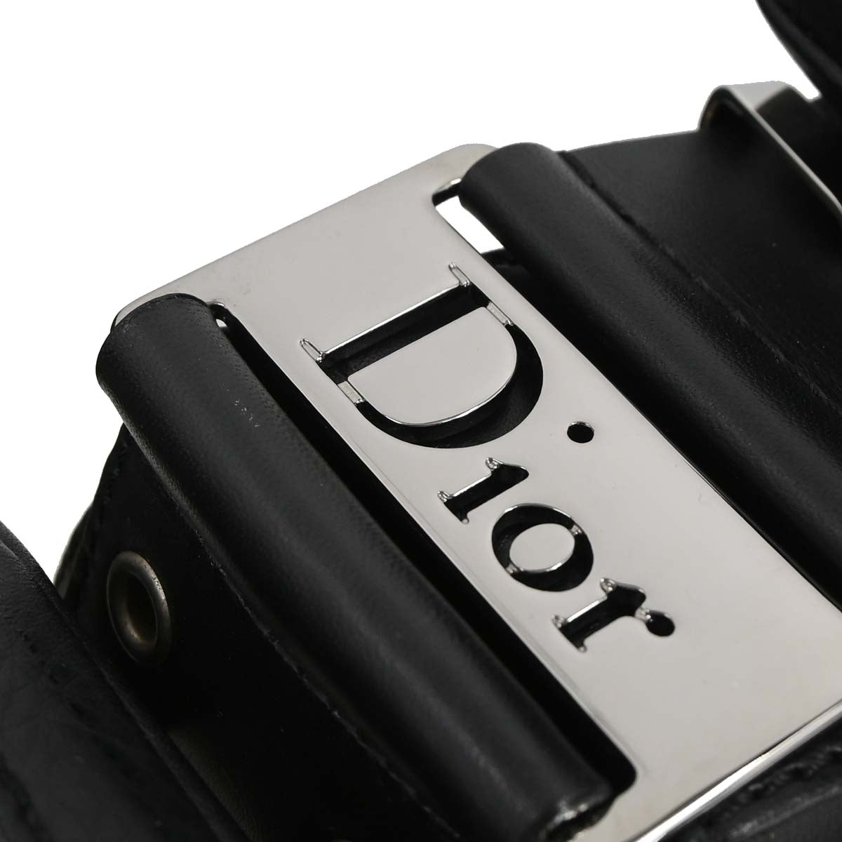 Christian Dior Black Leather Street Chic Columbus Shoulder Bag