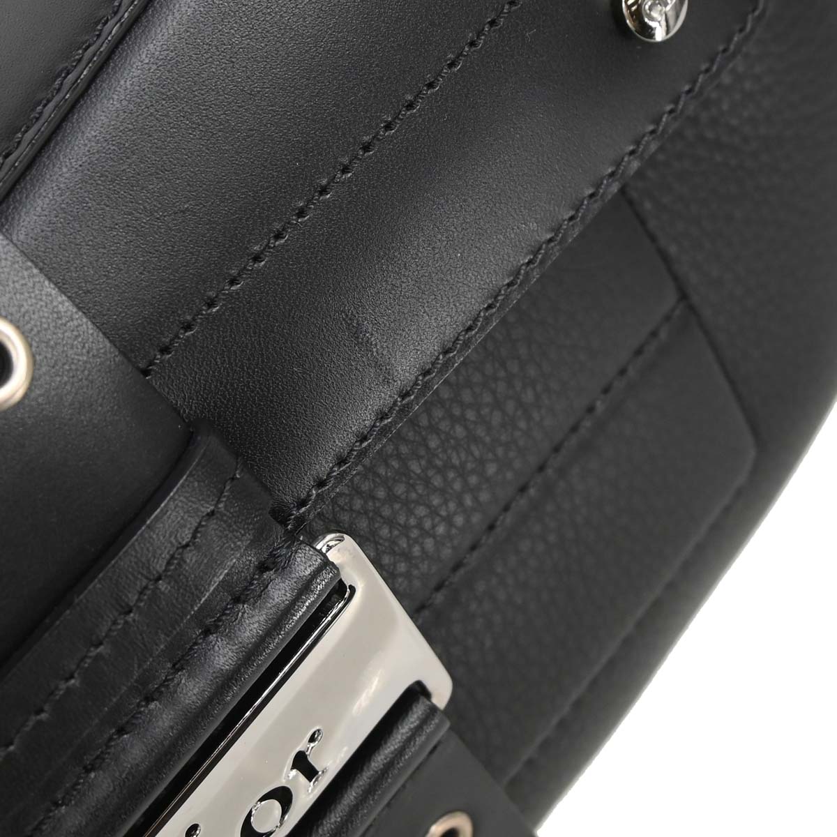 Christian Dior Black Leather Street Chic Columbus Shoulder Bag
